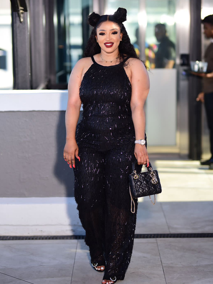 Black Wonderland Wool Dress